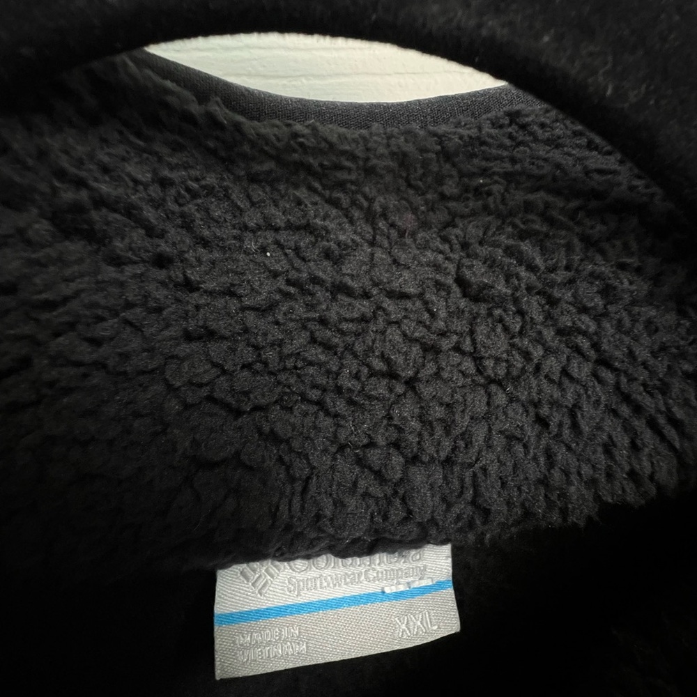 Columbia Black Sherpa Fleece Jacket NWT - Picture 5 of 6